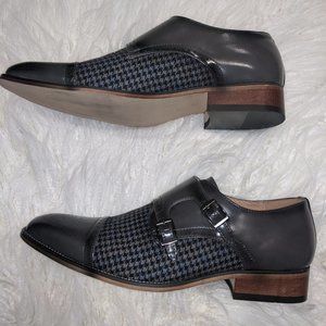 Gino Vitale Monk Strap Monk Toe Brogue Loafers 10